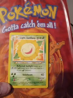 Pokemon Neo Destiny Light Sunflora 72/105 Card Common, NM/Mint Condition - Image 1