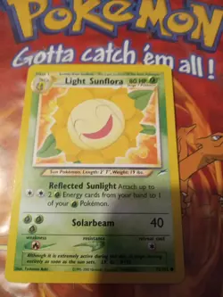 Pokemon Neo Destiny Light Sunflora 72/105 Card Common, NM/Mint Condition - Image 3