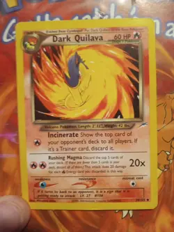 Dark Quilava 39/105 Neo Destiny Uncommon WOTC 2000 Pokemon Card LP - Image 1
