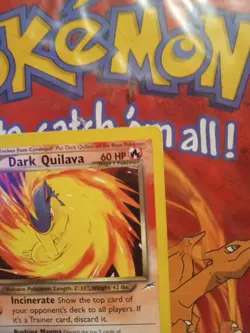 Dark Quilava 39/105 Neo Destiny Uncommon WOTC 2000 Pokemon Card LP - Image 3
