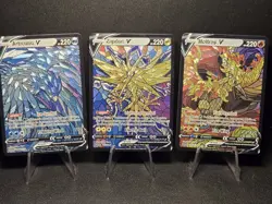 Articuno, MOLTRES, & ZAPDOS CUSTOM Stained Glass Holo Cards -Display Only - Image 1