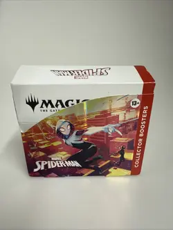 Collector Booster Box Marvel's Spider-Man SPM MTG-10 Sealed Packs Inside - Image 1