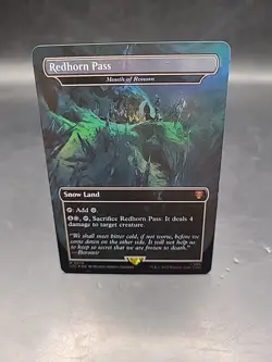 MTG - Lord of the Rings - Redhorn Pass (Borderless) #370 - Mythic - Image 1