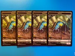 MTG 4x Insect Token # 5 Guilds of Ravnica Magic the Gathering x4 NM - Image 1