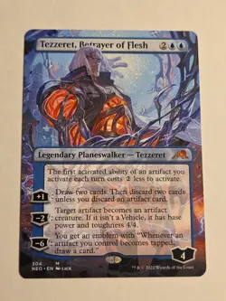 Tezzeret, Betrayer of Flesh (Borderless) X1 NEO MTG Kamigawa: Neon Dynasty - Image 1