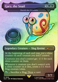 Toxrill, the Corrosive Foil SpongeBob Secret Lair NM MTG - Image 1