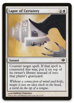 Lapse of Certainty #9 (NM) Conflux CON Magic MTG - Image 1