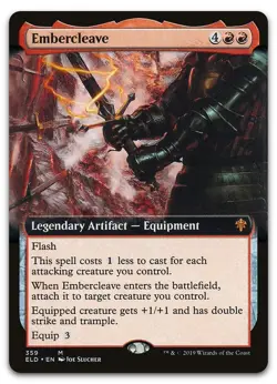 Embercleave (Extended Art) #359 (NM) Throne of Eldraine ELD Magic MTG - Image 1