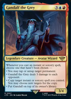 4x MTG Gandalf the Grey, NM-Mint, English Universes Beyond: LOTR: Tales of Middl - Image 1