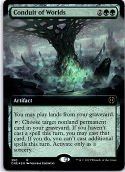 Conduit of Worlds Extended Art FOIL NM MTG - Image 1
