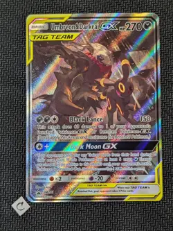 Umbreon & Darkrai GX Tag Team Black Star Promo SM241 Pokemon TCG MP - Image 1