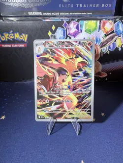 Near Mint Ethan’s Typhlosion Illustration Rare! Pokemon TCG: Destined Rivals - Image 1