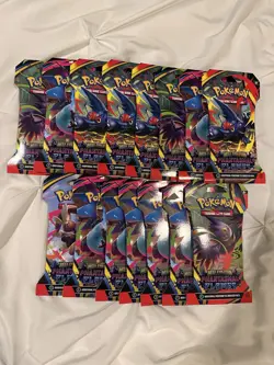 BUNDLE OF 15 Sealed Pokemon Mega Evolution Phantasmal Flames Booster Packs - Image 1
