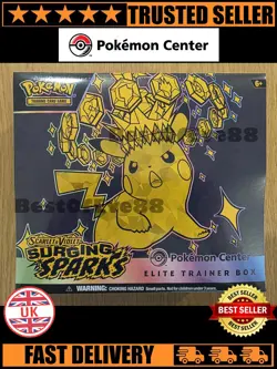 Pokemon TCG Scarlet Violet Surging Sparks Pokemon Center Elite Trainer Box ETB - Image 1