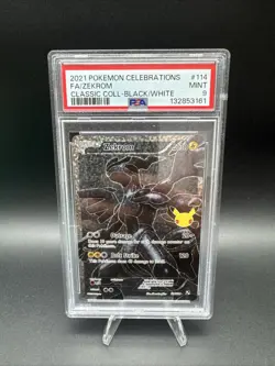 2021 Pokemon Celebrations Classic Collection Zekrom #114 Fa Black White PSA 9 - Image 1