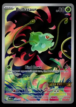 Bulbasaur 133/132 STAMPED Mega Evolution Pokemon TCG - NM - Image 1