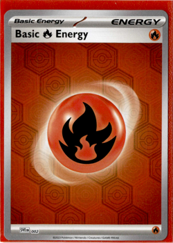 Basic Fire Energy - SVE002 - Reverse Holo - Pokemon Shrouded Fable - Image 1