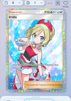 Pokemon TCG POCKET - Irida Full Art 2?, Triumphant Light, English - Image 1
