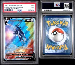 PSA 9 Origin Forme Dialga V 177/189 Astral Radiance Holo Pokemon TCG - Image 3