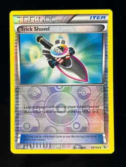 Pokemon TCG Trick Shovel Flashfire 98/106 Reverse Holo Uncommon Trainer 2014 LP - Image 1