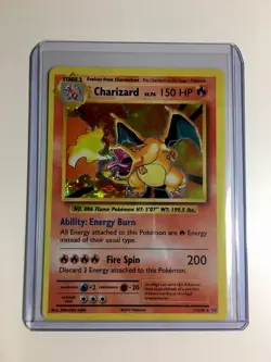 Pokemon Evolutions Charizard Holo Factory Error 11/108 Holo Bleed / Green Flame - Image 1