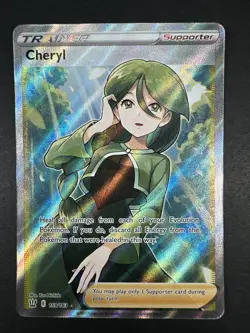 Pokemon Cheryl #159/163 Full Art Trainer Sword & Shield Battle Styles Holo NM/M - Image 4