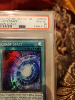 Yu-Gi-Oh! PSA 10 Chaos Space 1st Edition TOCH-EN009 Toon Chaos Super Rare - Image 2