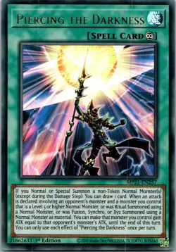 Yugioh Piercing the Darkness MP21-EN257 1st Edition Ultra Rare NM - Image 1