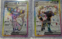 Umbreon 176 & Espeon 175 Prismatic Figure Collection Promo Cards. (MINT) - Image 3