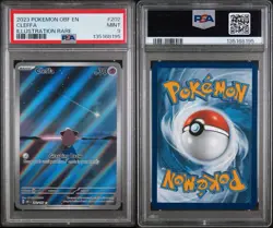 2023 Pokemon Obsidian Flames Cleffa Holo Card 202/197 IR TCG PSA 9 Graded - Image 3