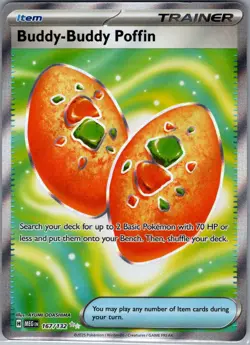 Buddy-Buddy Poffin 167/132 ME01: Mega Evolution - Pokemon Card - NM - Image 1