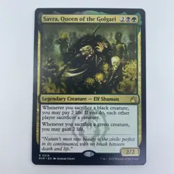 MTG Savra Queen of the Golgari RVR LP Legendary Elf Shaman Golgari EDH Card - Image 1