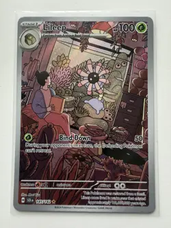 Pokemon TCG Card Lileep 145/142 Stellar Crown Illustration Rare Holo - NM / M - Image 3