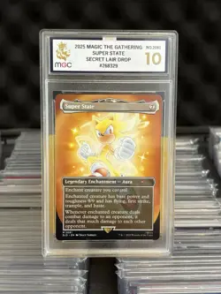 Super State Magic The Gathering MTG Sonic The Hedgehog MGC Graded 10 Card - Image 1