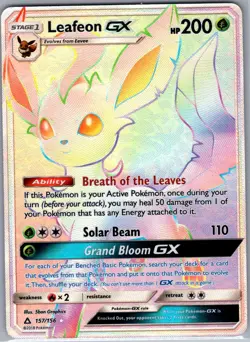 Leafeon GX (Secret Rare) 157/156 SM - Ultra Prism - Pokemon Card - NM - Image 1