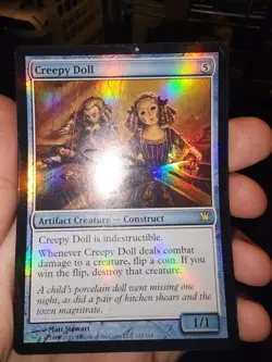Magic The Gathering Innistrad Creepy Doll Foil Card *RARE* - Image 3