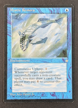 MTG Card - 1x Mystic Remora - Ice Age - LP/MP - Vintage Magic The Gathering 1995 - Image 1