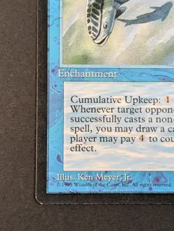 MTG Card - 1x Mystic Remora - Ice Age - LP/MP - Vintage Magic The Gathering 1995 - Image 3