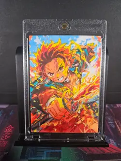 Tanjiro Kamado Hand Drawn 1/1 Auto Sketch Art Card Studio Demon Slayer - Image 1