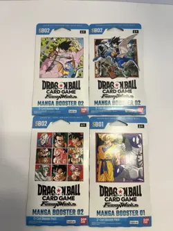 4x Dragon Ball Super: Card Game - Fusion World - SB02 - Manga Booster 02 art set - Image 1