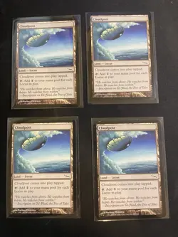 MtG X4 Cloudpost Mirrodin Magic the Gathering (Land) - Image 1