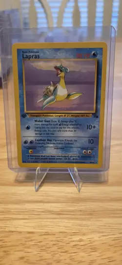 Pokemon TCG Lapras Fossil 1st Edition Non-Holo Rare 25/62 - Image 1
