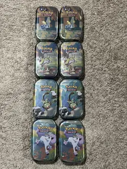 Pokemon - Galar Pals Mini Tins (8x) - C22 + E23- New - Evolving Skies + Fusion - Image 1