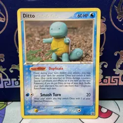 Pokemon TCG Ditto Squirtle 40/113 EX Delta Species Uncommon Near Mint - Image 1