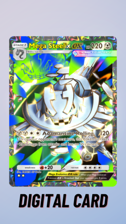 Mega Steelix EX Crimson Blaze Pokemon TCG Pocket 2 Star ?? (English) - Image 1