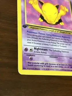 Pokemon TCG: Drowzee 54/82 Team Rocket 1st Edition WOTC - MP - Image 4