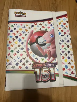 Pokemon TCG 151 Part Complete Set With Binder - Image 1