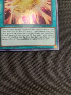 Yugioh Cocoon of Ultra Evolution LED2-EN009 Ultra Rare 1st Ed - Image 3
