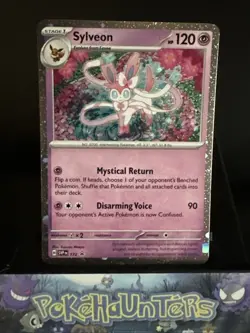 Pokemon Card Sylveon SVP 172 Scarlet & Violet Black Star Promo Cosmo Holo NM - Image 1