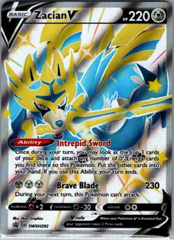 Zacian V (Shiny) - SWSH292 SWSH: Sword & Shield Promo Cards - Pokemon Card - NM - Image 1